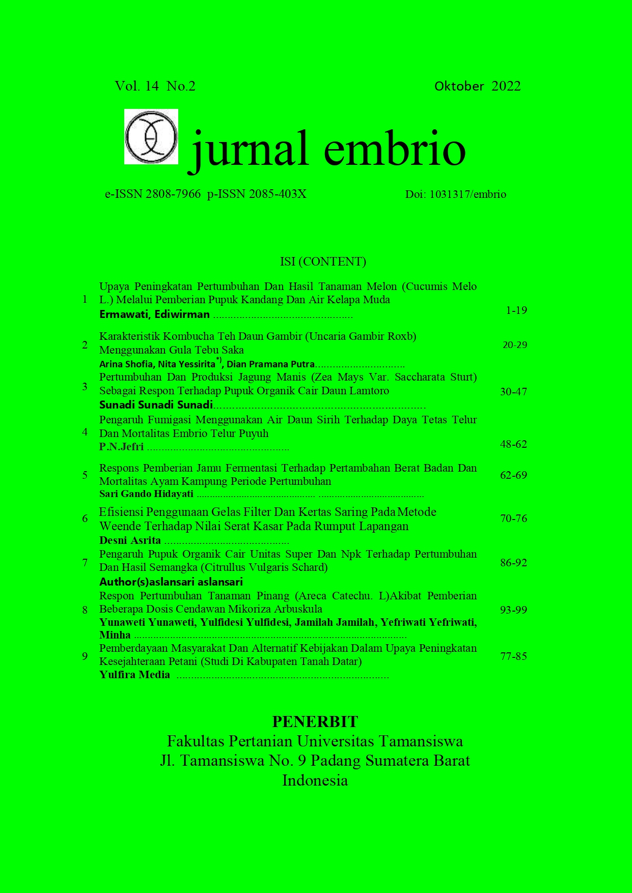 Jurnal Embrio